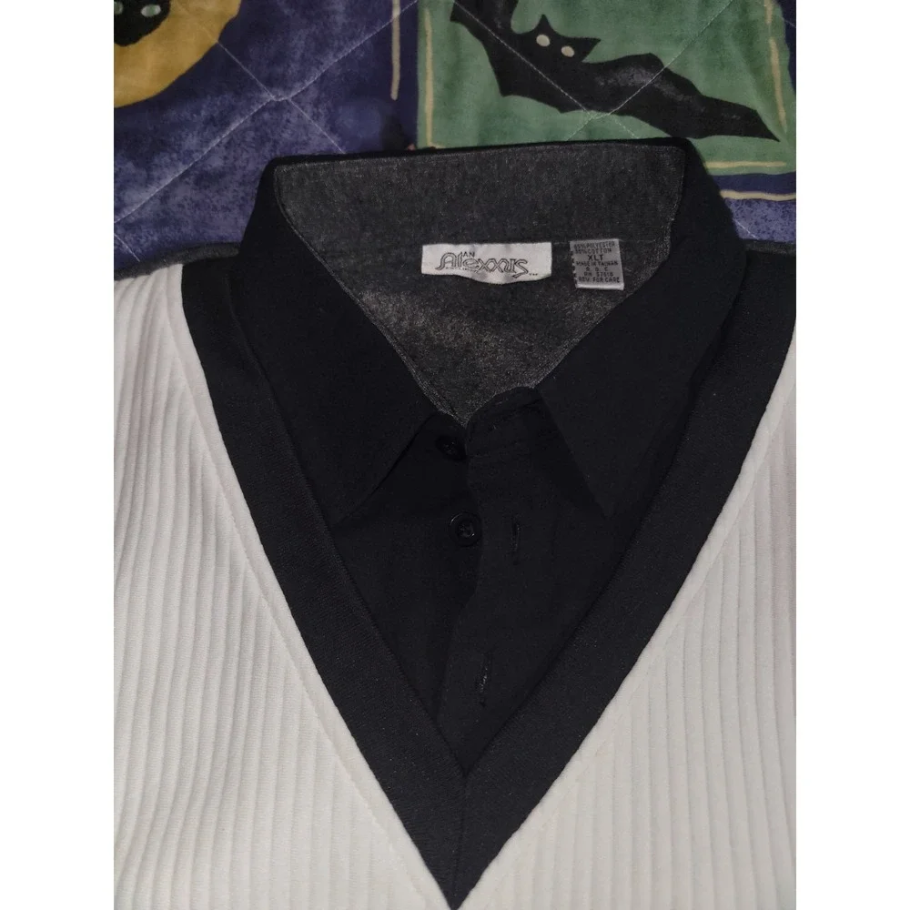 Vintage Collared Sweater Men's XLT Grandpacore ‎ Alexxus 160